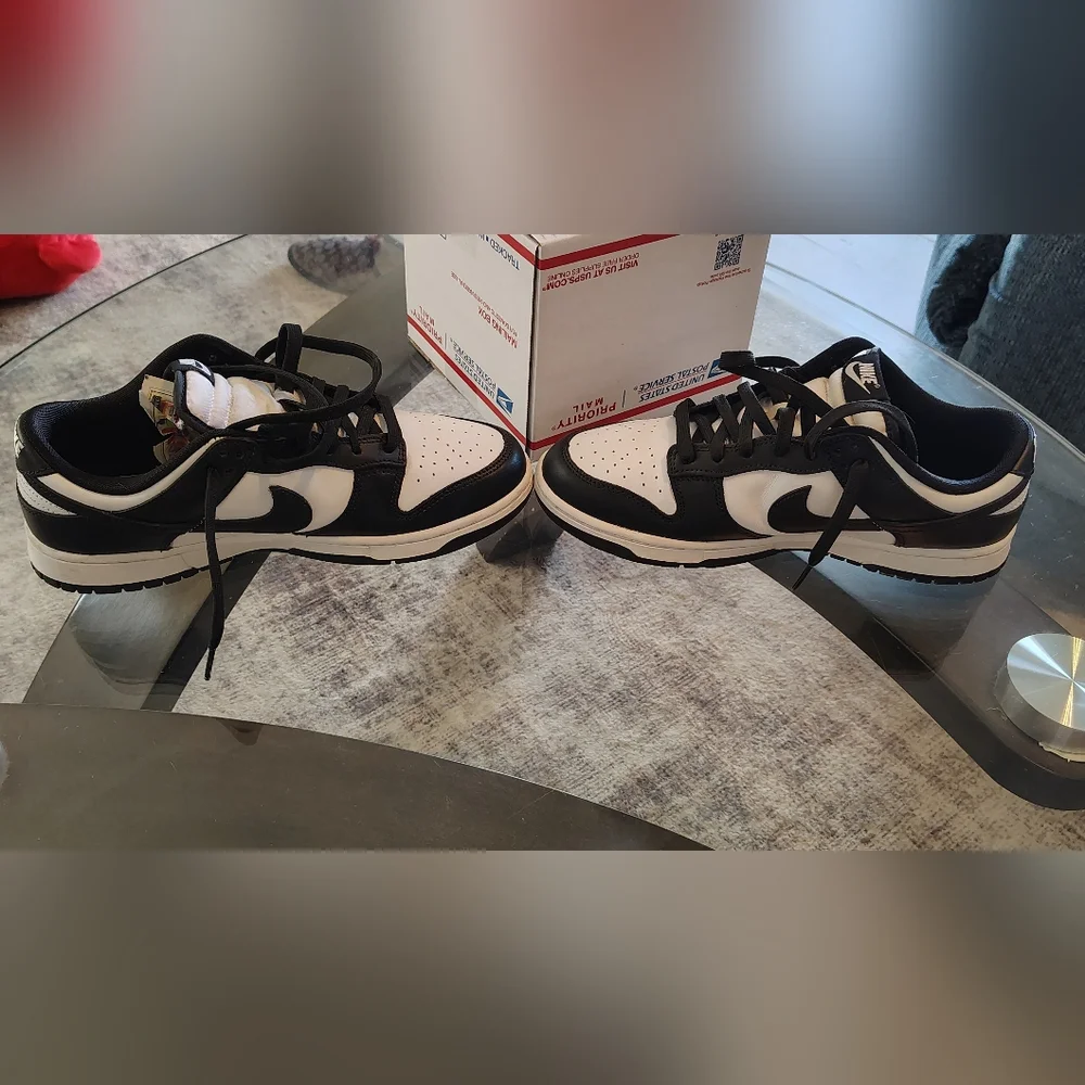 Nike Dunks Black and White Sneakers - Picture 4 of 6